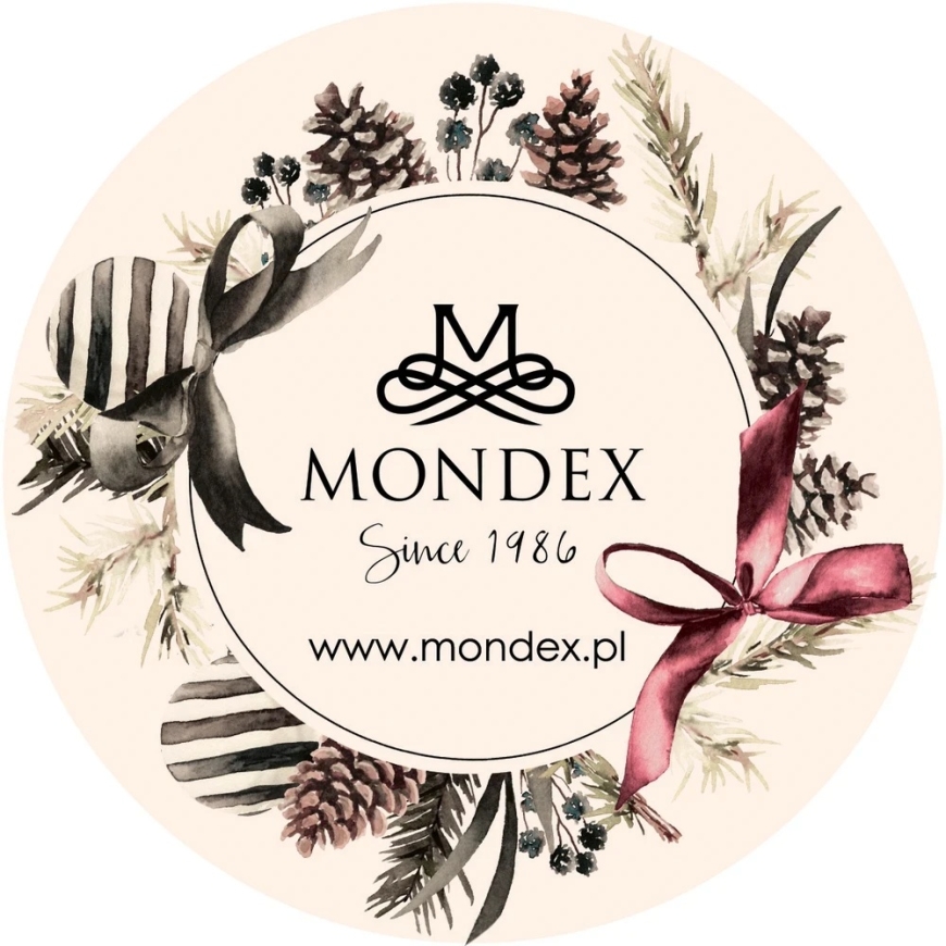 Mondex Since 1986 SANTA LILA 6 Christmas Ball Set 8 cm – 3