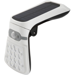 Plastrol Foldable Wall Solar Lamp with Motion and Twilight Sensor, 2.5W 220lm 6000K + 16xLED SMD Back – IP44
