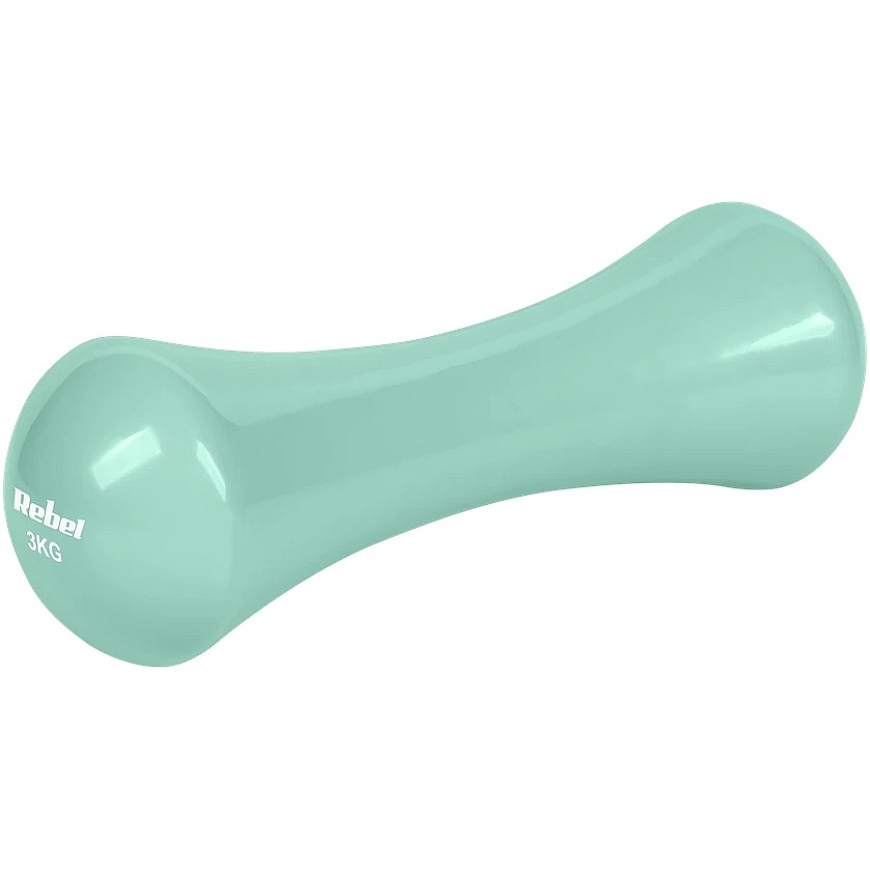 Чугунные виниловые гантели 2 x 3кг, REBEL ACTIVE – 3