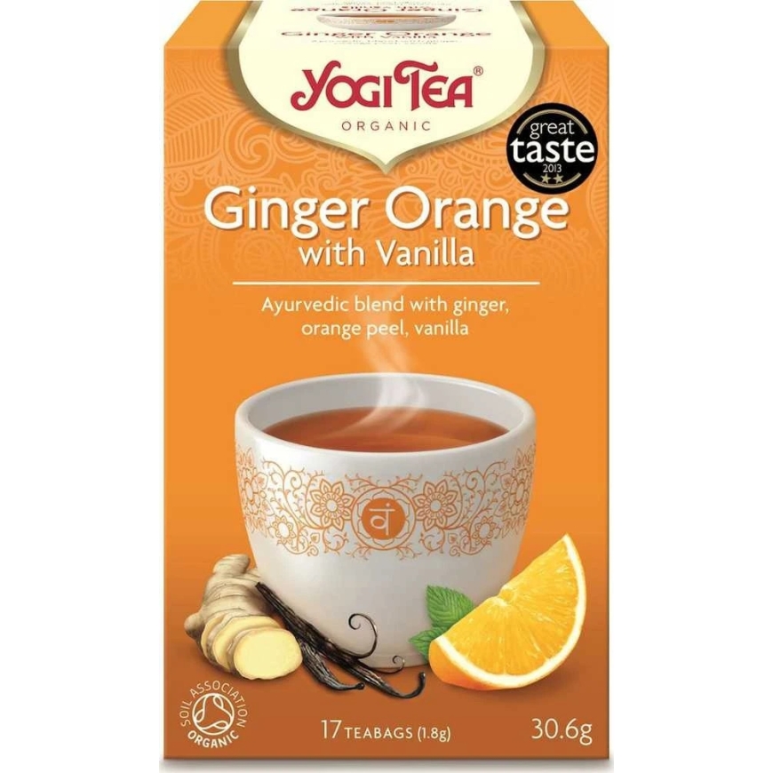 Yogi Tea Yogi augu tēja - Ingvers, apelsīns un vaniļa - BIO 17 tējas paciņas – 2