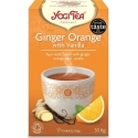 Yogi Tea Yogi augu tēja - Ingvers, apelsīns un vaniļa - BIO 17 tējas paciņas
