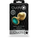 Ouch By Shots Ouch! Round Gem Butt Plug - Medium