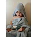 Little Dutch hooded towel 100x100 cm, pure denim color, Blue Little Dutch hooded towel 100x100 cm, pure denim color, Blue