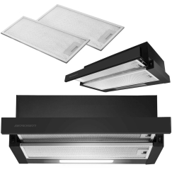 Teleskopinis virtuvinis gartraukis 50 cm Berdsen BT-243 juodas