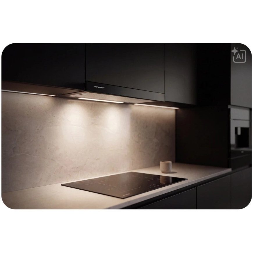 Teleskopinis virtuvinis gartraukis 50 cm Berdsen BT-243 juodas – 5