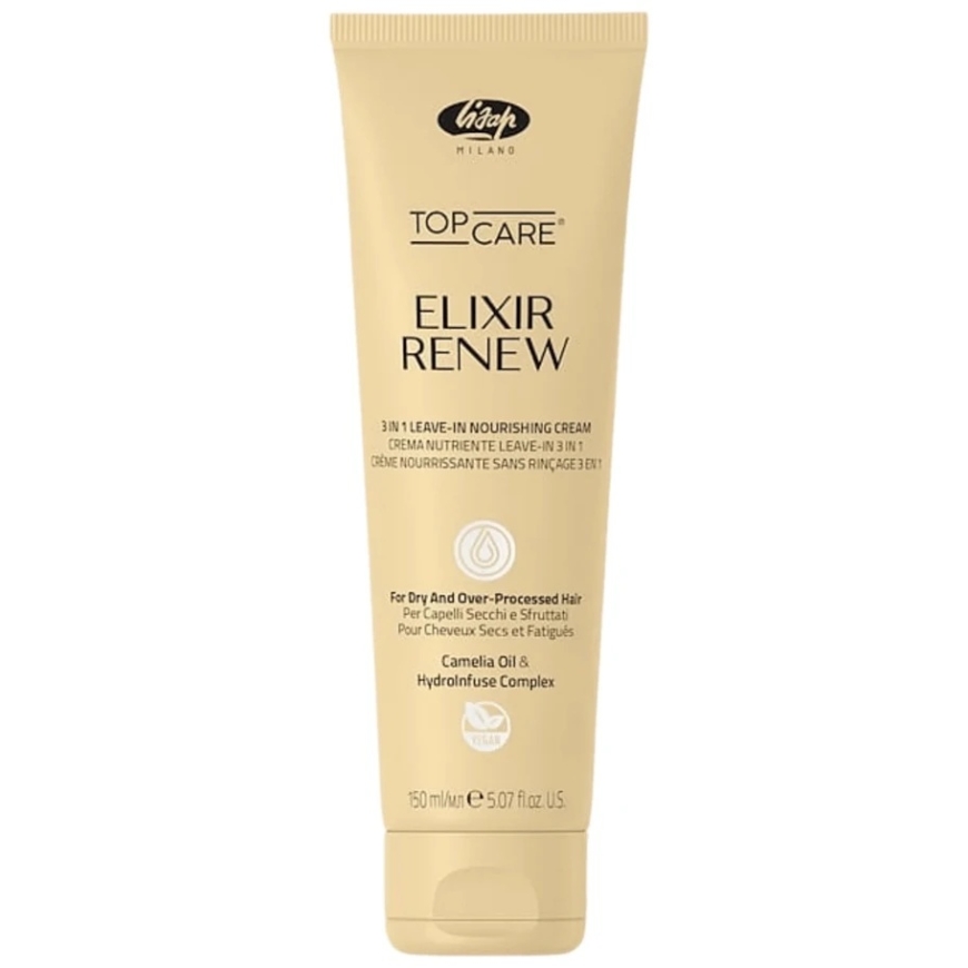 Lisap Top Care Eliksiir Renew niisutav kreem 3-in-1 kuivadele ja kahjustatud juustele 150ml