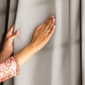 Sand-colored curtain with loops AmeliaHome 285 × 240 cm Sand-colored curtain with loops AmeliaHome 285 × 240 cm