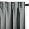 Pelēka aizkaru ar cilpām AmeliaHome 200 × 245 cm Pelēka aizkaru ar cilpām AmeliaHome 200 × 245 cm