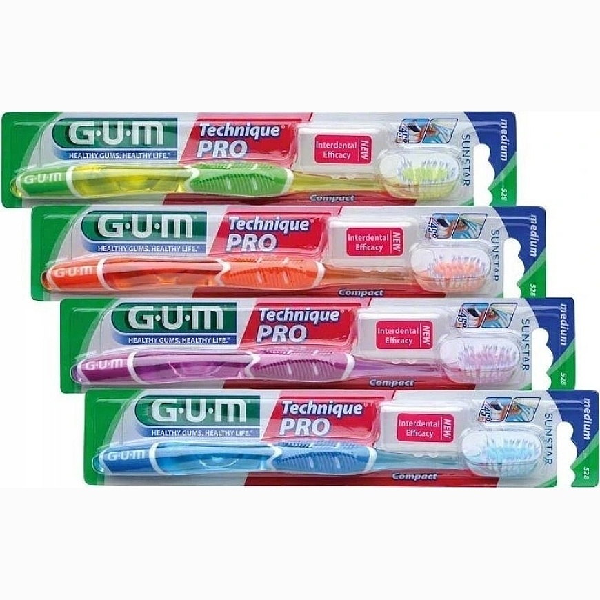 "Sunstar Gum Medium Technique Pro" toothbrush Compact