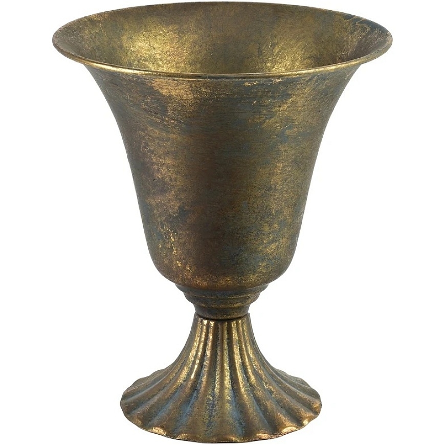 Mondex Since 1986 VIOLA Dekoratyvinė vaza 20x12x23,5 cm metalinė taurė