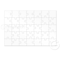 Pu Puzzle - ARGO Pūzles Sublimācijai 190x280mm 35 Elementi (5 gab.) Balts