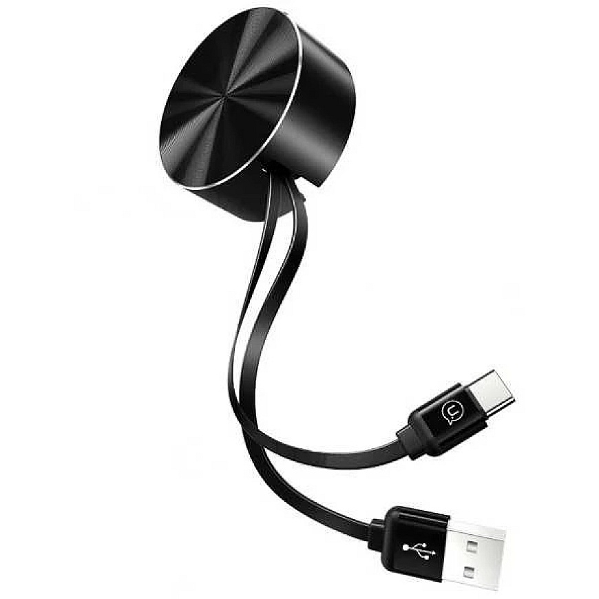 USAMS USB-C U-Bin jungties kabelis 1 m. 2 ausinės/juodas TCUSBZH01 (US-SJ164)