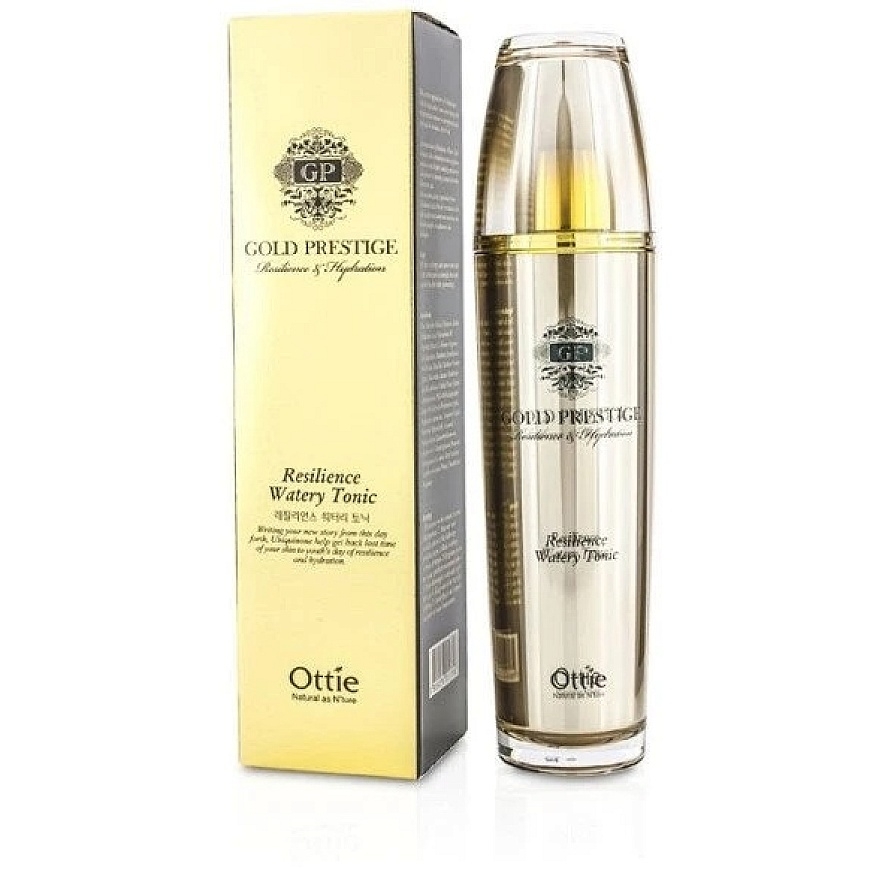 Ottie Gold Line kosteuttava ja ryppyjä estävä kasvojen toneri-emulsio, 130 ml