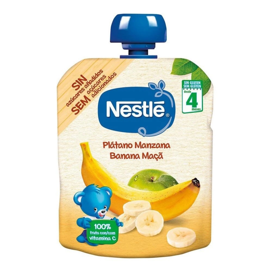 Пюре Nestle Naturnes Банан и Яблоко 90г