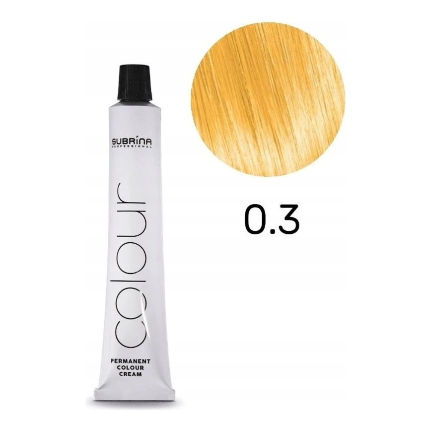 Subrina Professional Vibrant Colour, Argano aliejaus nuolatiniai plaukų dažai, 0/3 auksiniai, 100 ml, moterims – 2