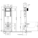 Cersanit WC Frame Set, C676 System 40, Corner Cersanit WC Frame Set, C676 System 40, Corner