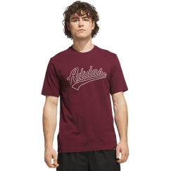 Miesten t-paita adidas Varsity Tailsweep Graphic burgundy KS2180 (M)