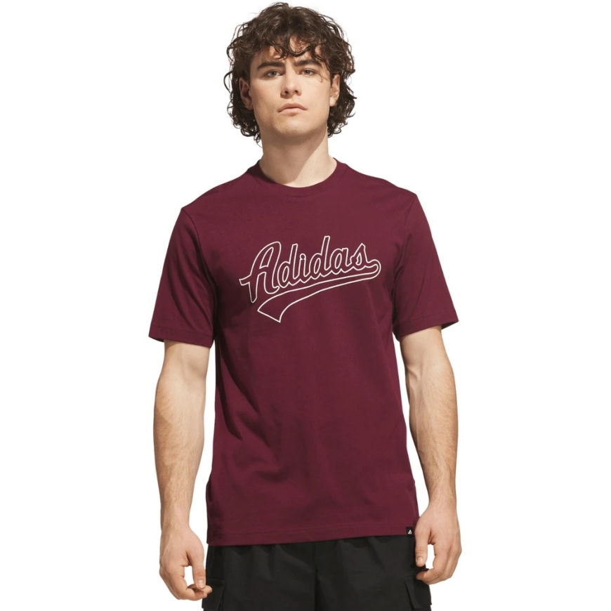 Vyriški marškinėliai adidas Varsity Tailsweep Graphic bordinė KS2180 (M)