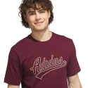 Men's T-shirt adidas Varsity Tailsweep Graphic burgundy KS2180 (M)