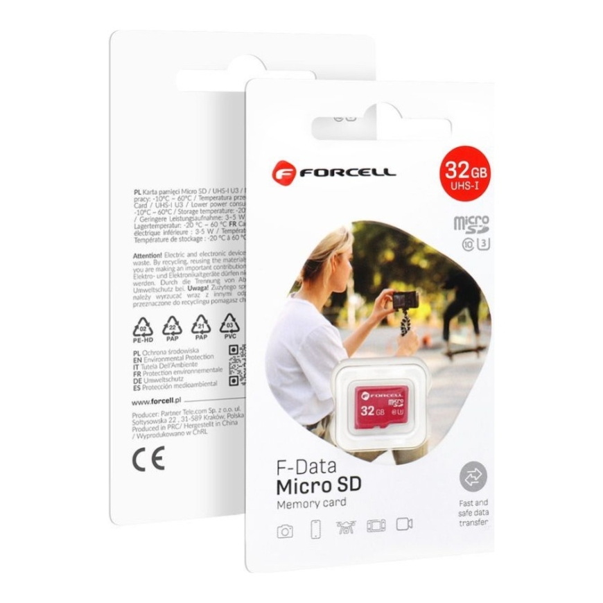 FORCELL F-DATA muistikortti 32GB UHS-I U3 luokka 10