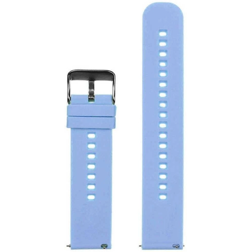 Pacific U27 rubber watch strap - light violet/black - 20mm – 2