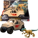 Набор Jurassic World с фигуркой динозавра велоцираптора и транспортным средством