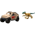Набор Jurassic World с фигуркой динозавра велоцираптора и транспортным средством