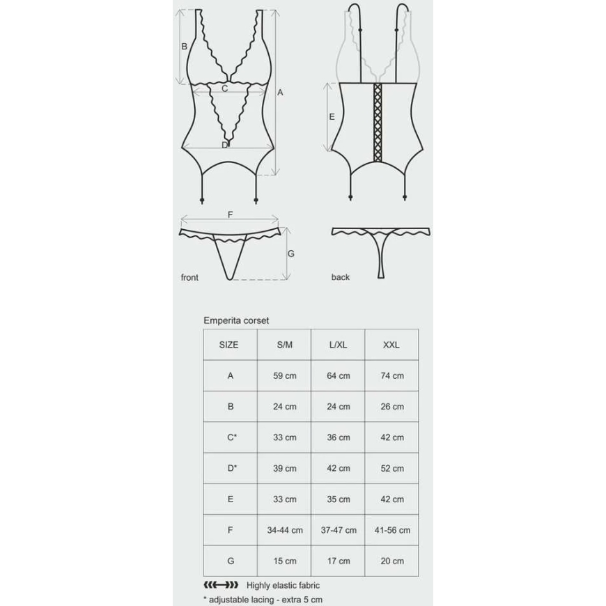 Obsessive OBS korse 2XL – 4