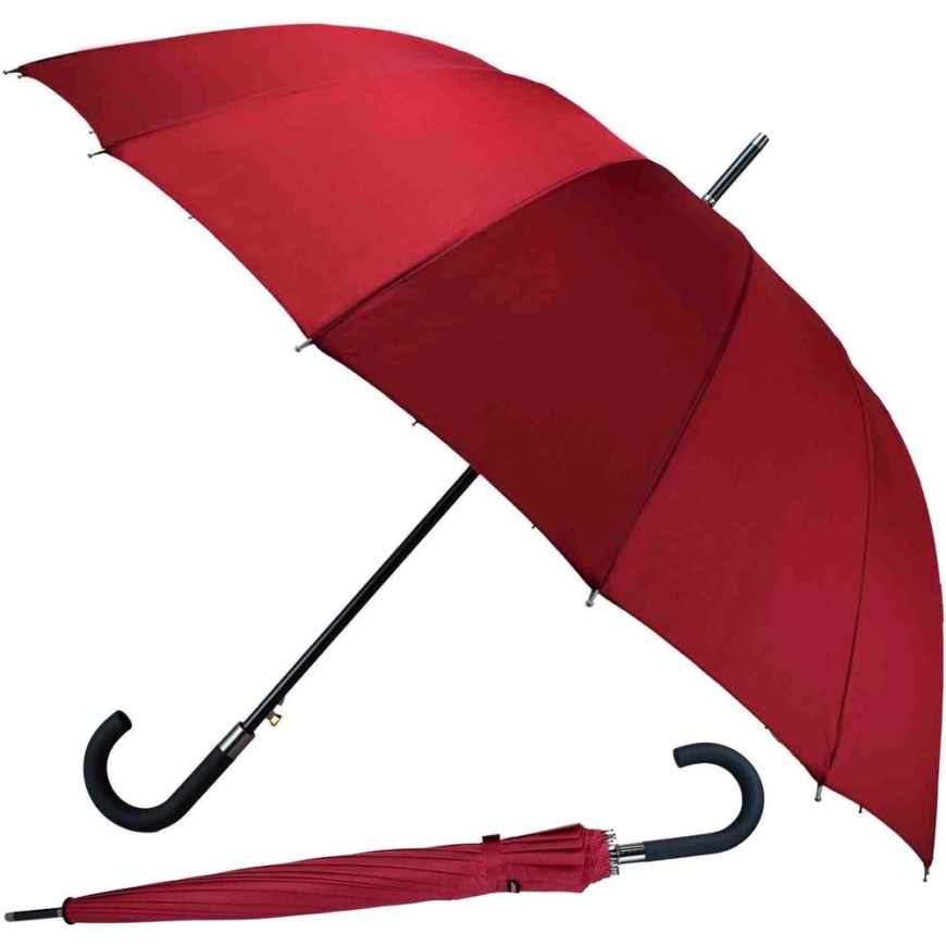 LARGE SEMI-AUTOMATIC UMBRELLA 16 RIBS RED SEMI LINE