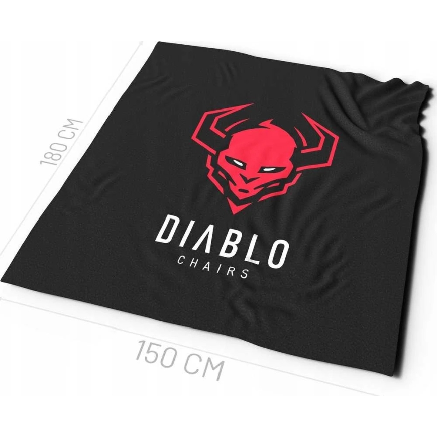 Diablo Chairs vilnonė antklodė juodos spalvos – 2