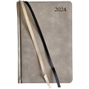 Fat Kalendorius PREMIER PLUS 2027, PU, A5, helepruun Fat Kalendorius PREMIER PLUS 2027, PU, A5, helepruun