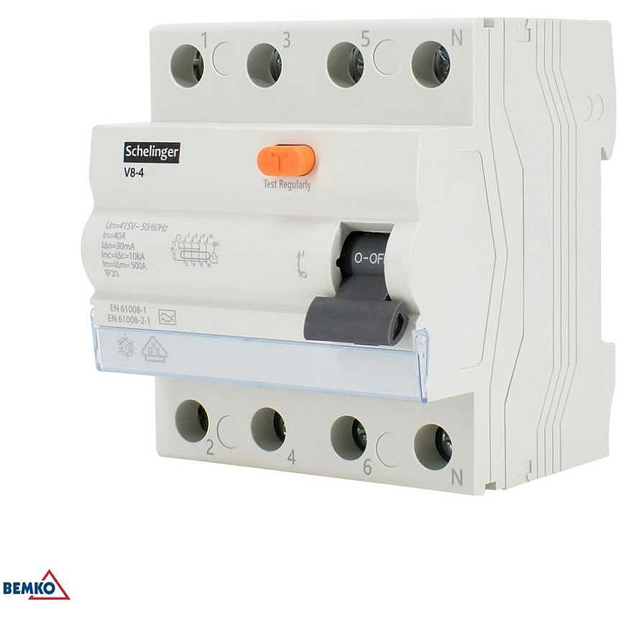 Diferenciālais automātiskais slēdzis A 4P 25A 30mA 10kA VDE SCHELINGER – 2