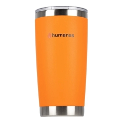 Termosas - Humanas Fluo 600 ml Nerūdijančio Plieno Neperšlampamas Oranžinis