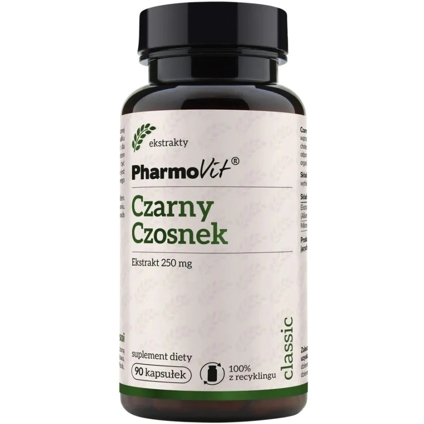 Pharmovit Juodas czosnek 250 mg suplement diety 90 kapsułek
