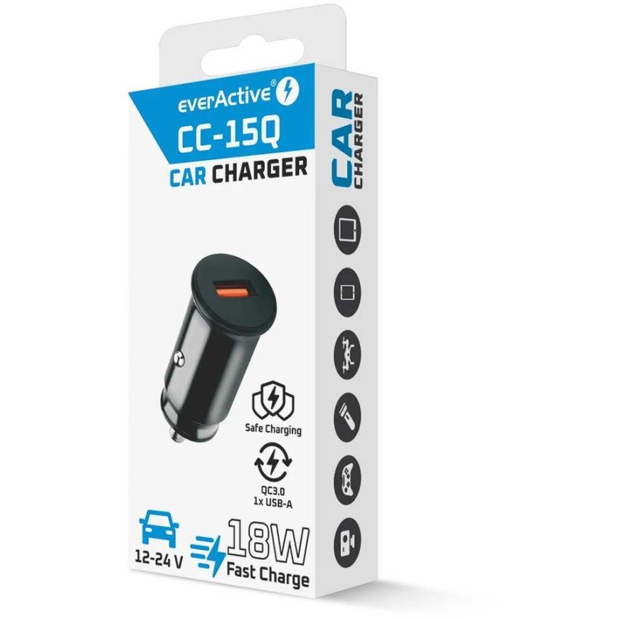 Everactive CC-15QC QC3 .0 18W Musta – 3
