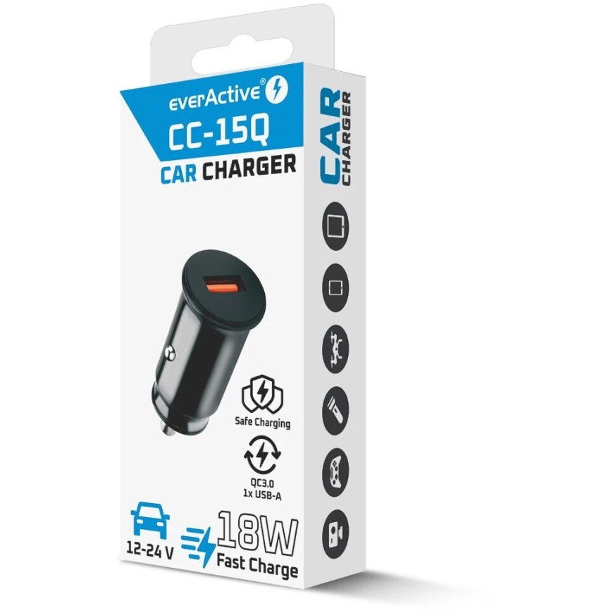 Everactive CC-15QC QC3 .0 18W Black – 4