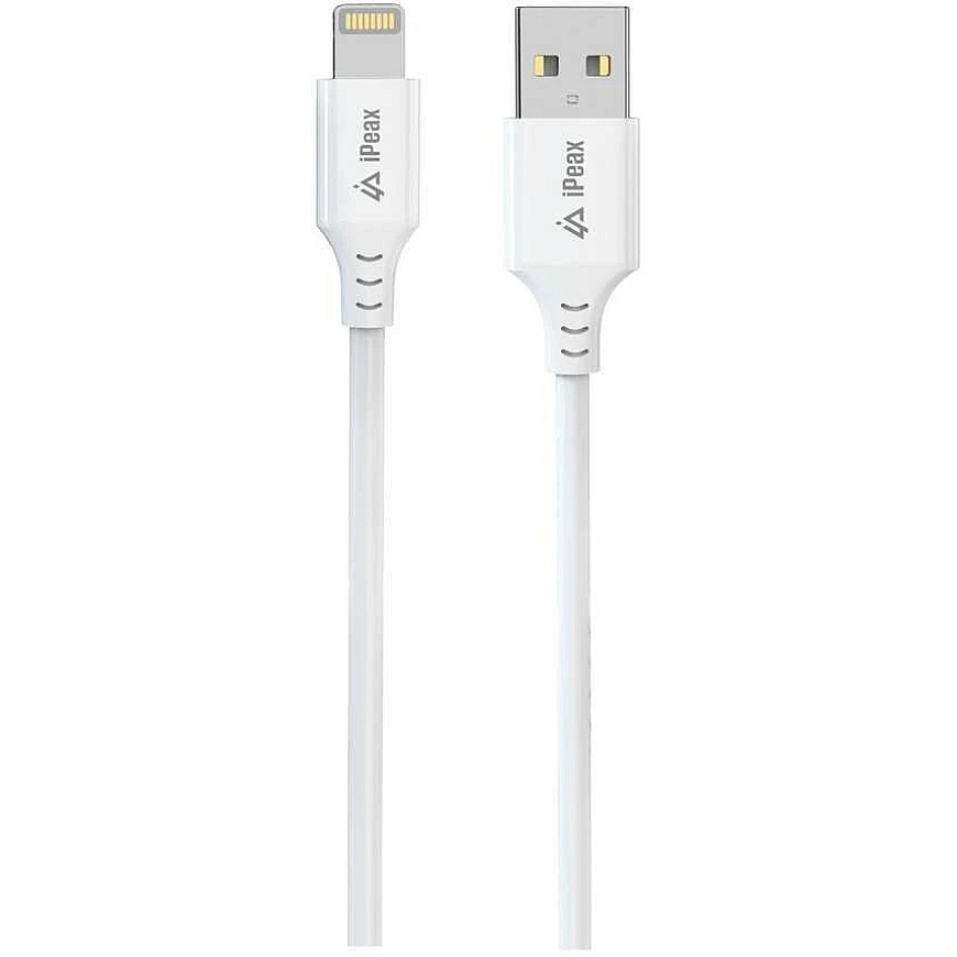iPEAX TPU USB-A на Lightning кабель, 1 м, USB 2.0, белый – 2