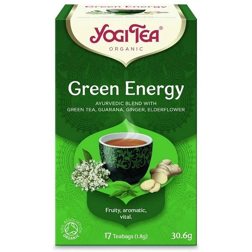 Vihreä maustettu tee Vihreä energia, Yogi Tea, 17 pussia – 2
