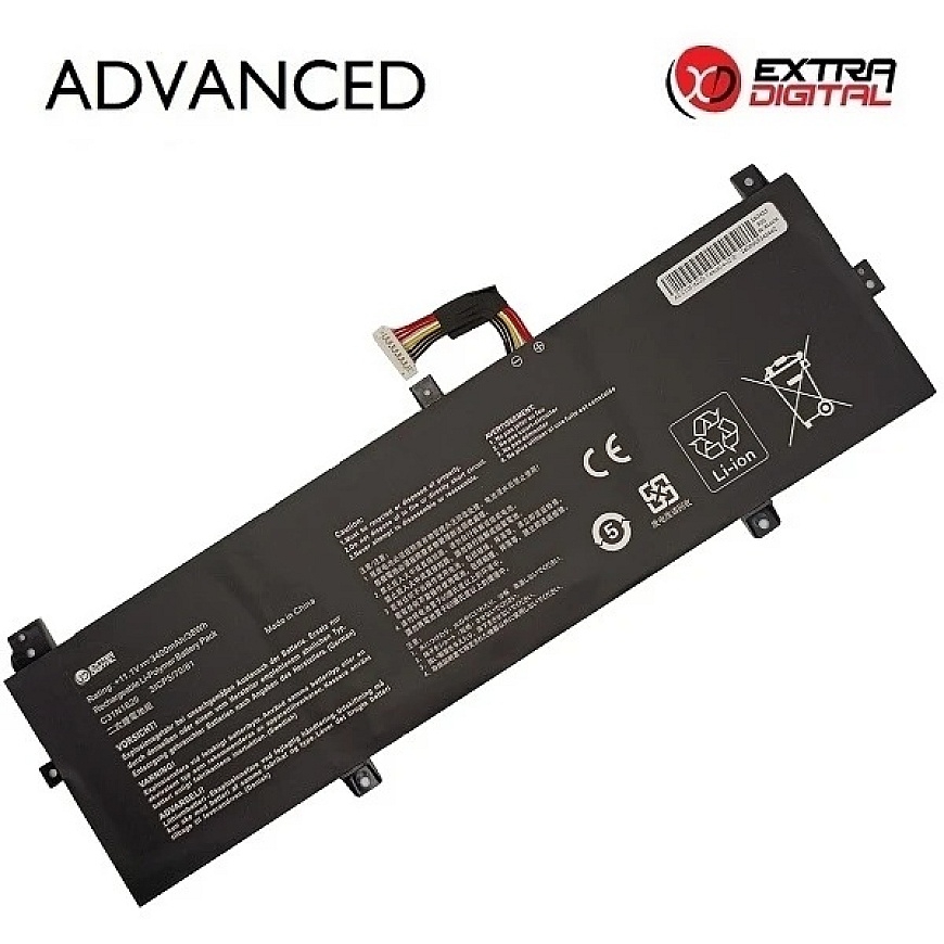 Аккумулятор для ноутбука ASUS C31N1620, 3400mAh, Extra Digital Advanced