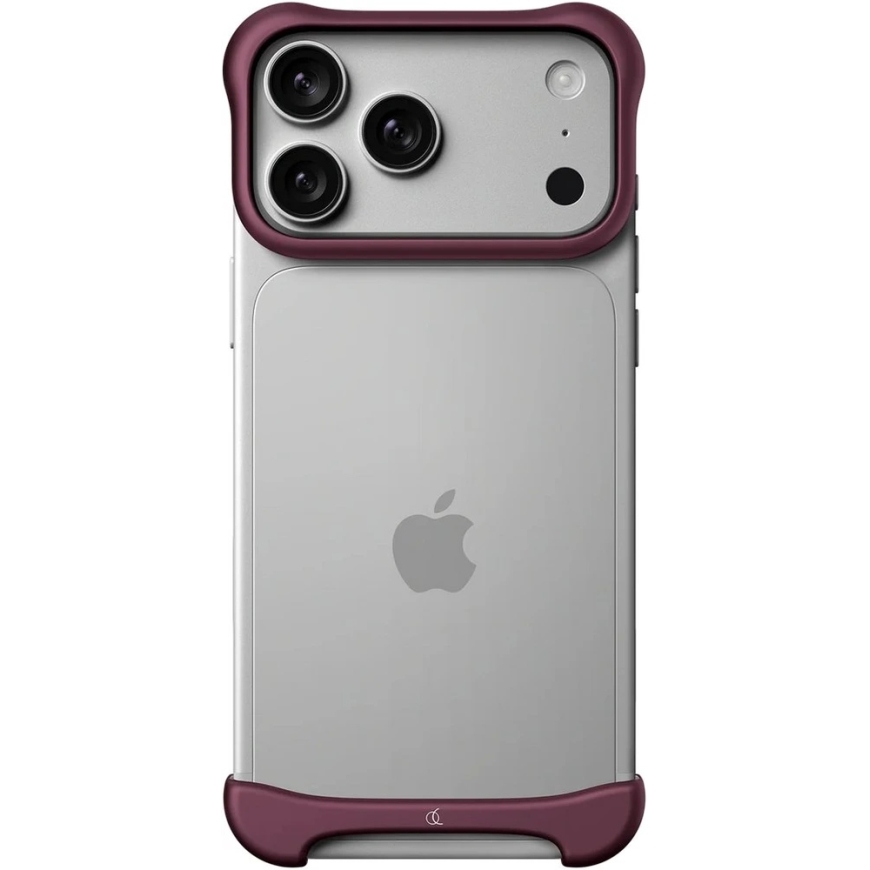 Arc Pulse lieta - Alumīnija aizsargkaste iPhone 18 Pro Max, matēta tumši sarkana (ARC-AP-AL-MDR-APL-IP-18-MAX)