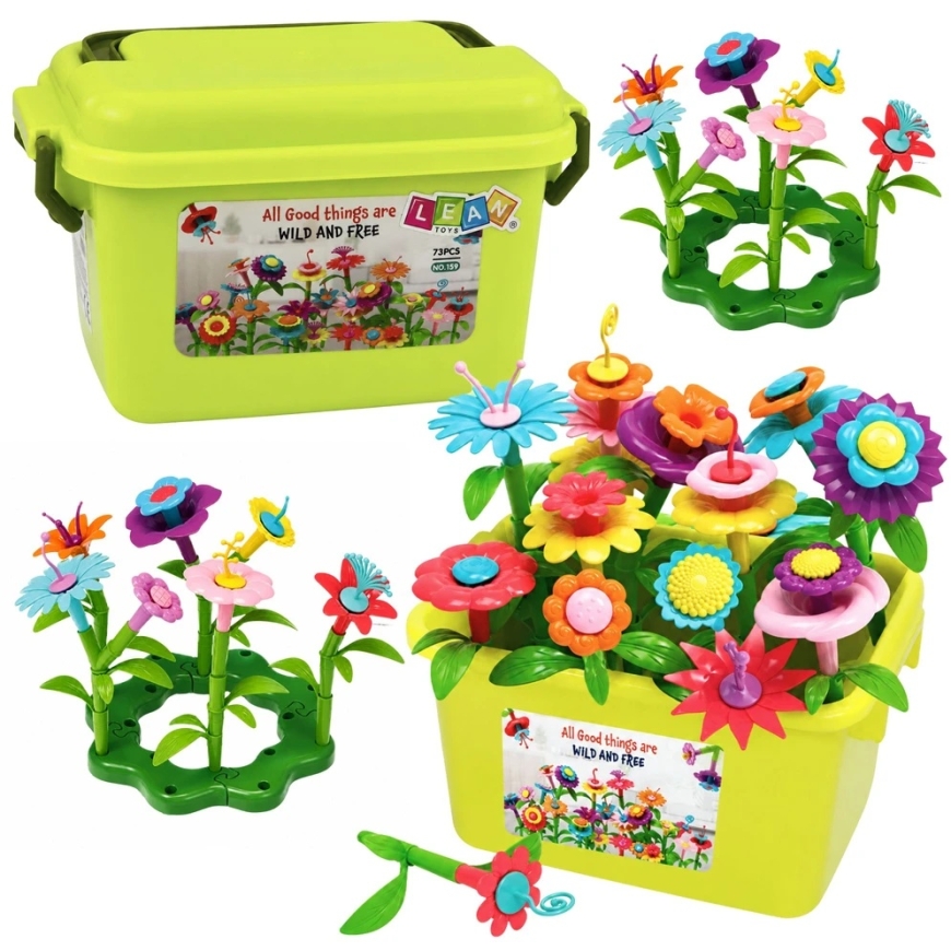 Lean Toys Būvniecības kubi 73 gab. – 3