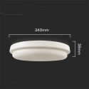 V-tac 24W LED pinnapealne laevalgusti, valge, 3000K, IP54