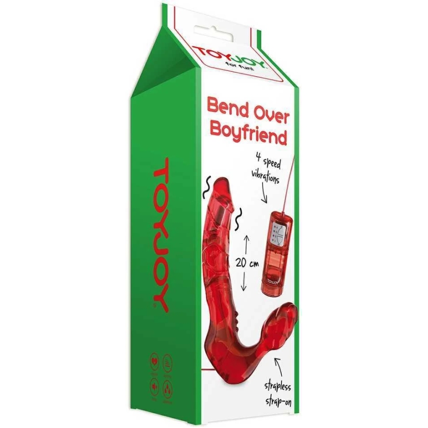 TOYJOY Gelatin dildo with vibration for double penetration – 3