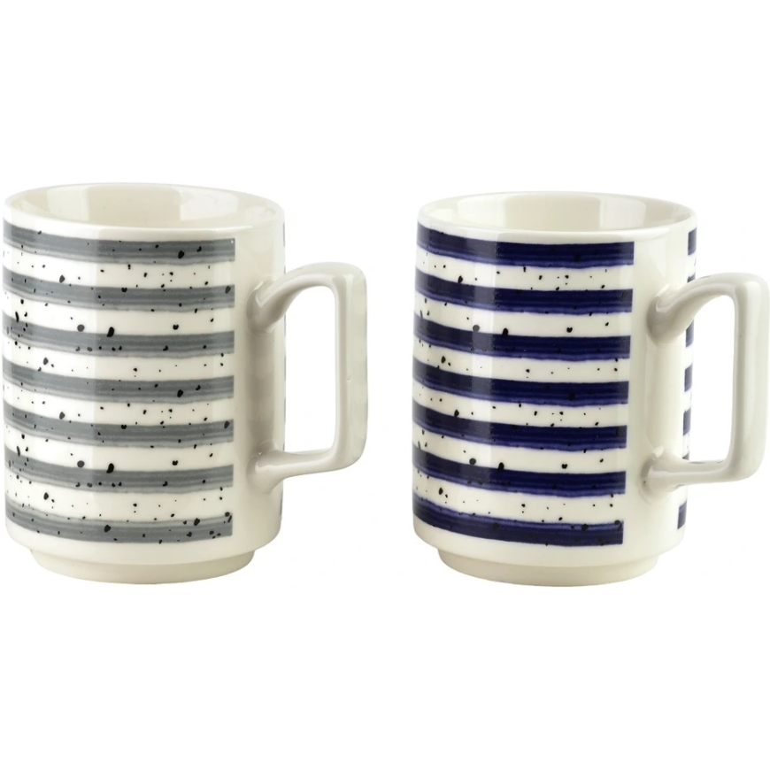 Affek Design MOJRA Mug 350ml 8x11x10cm gray paskiJOY Gray STRIPES – 2