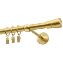 Decastyl VIENAS SUPPORT ROD FI 19 MM BRASS SATIN 200 CM CONE WITH ROLLERS KOWALSKI Decastyl VIENAS SUPPORT ROD FI 19 MM BRASS SATIN 200 CM CONE WITH ROLLERS KOWALSKI