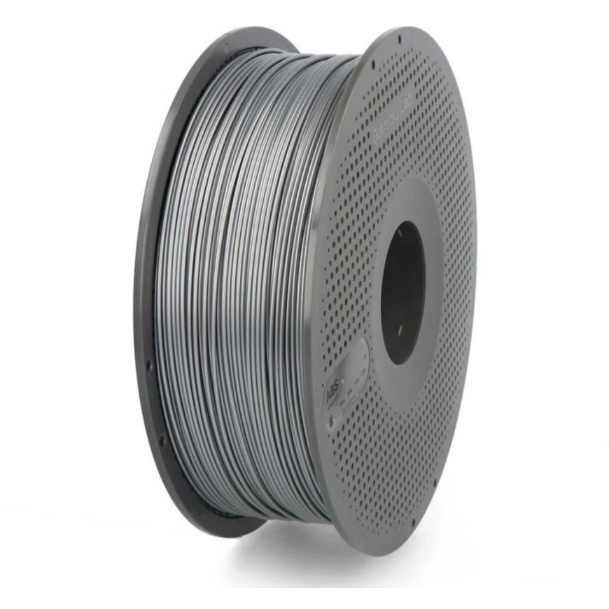 3D Plastikas – Filamentas ABS With spool/Su rite Sidabro spalvos | 1.75 mm, 1kg | Bambu Lab – 2