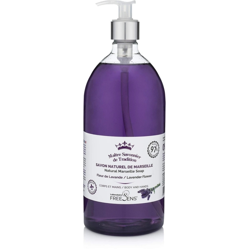 Laboratoire Freesens Freesens Lavandula Нежное очищающее жидкое мыло для рук и тела, 1000 мл – 2