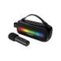 Speaker SVEN PS-255 black (12W Bluetooth FM USB karaoke mic 3600mAh) SV-022563 (6438162022563)