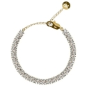 Furiosa Gold Plated Glossy Bracelet with Zircons Gatsby SB-GATSBY-G Furiosa Gold Plated Glossy Bracelet with Zircons Gatsby SB-GATSBY-G