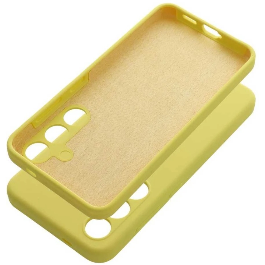 Oem Dėklas na Samsung S26 ULTRA Silicone 2mm (camera protection) zgodne su MagSafe geltona